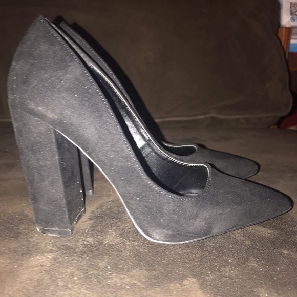 Qupid black heels - Picture 1 of 2